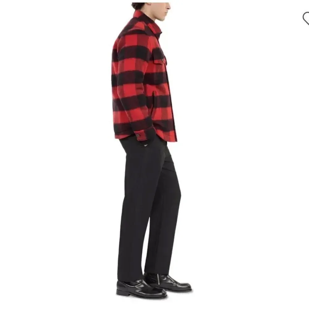 $615 The Kooples Overshirt-style checked jacket Men’s NWT Large